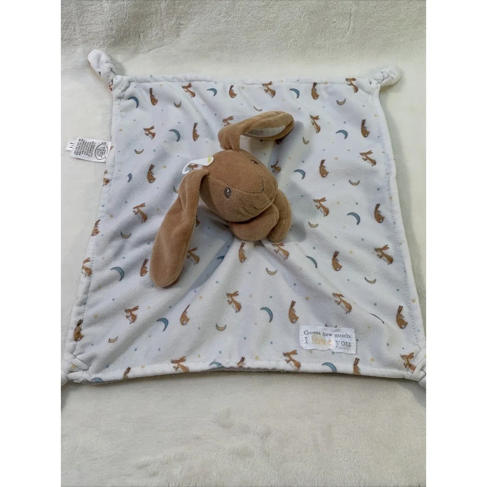Guess How Much I Love You Bunny Baby‎ Security Blanket Lovey soft knot knotted